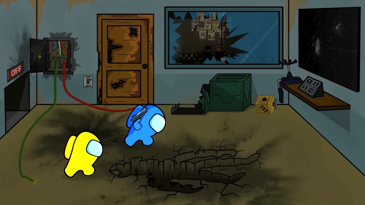 AMONG US vs CRAZY FREDDY & CHICA | FNAF| Five Nights at Freddy's |어몽어스 VS 프레디 애니메이션