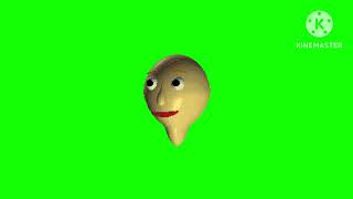 Spinning Baldi Head Green Screen