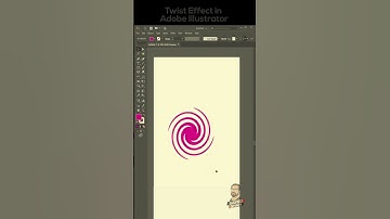 Create a Twist Effect in Adobe Illustrator. #graphicdesign #illustrator #short  #tutorial #trending