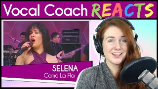 Vocal Coach reacts to Selena Quintanilla - Como La Flor (Live From Astrodome)