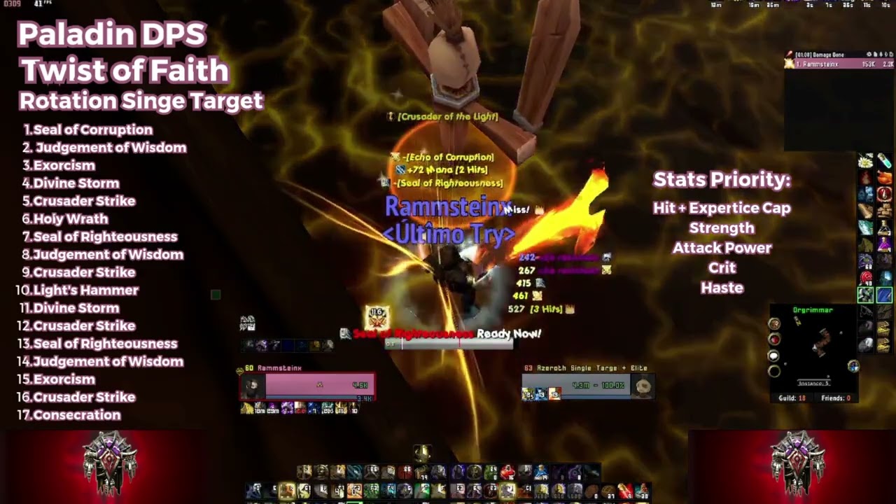 BronzeBeard - Project Ascension Rotation Paladin Retribution   By Rammsteimx