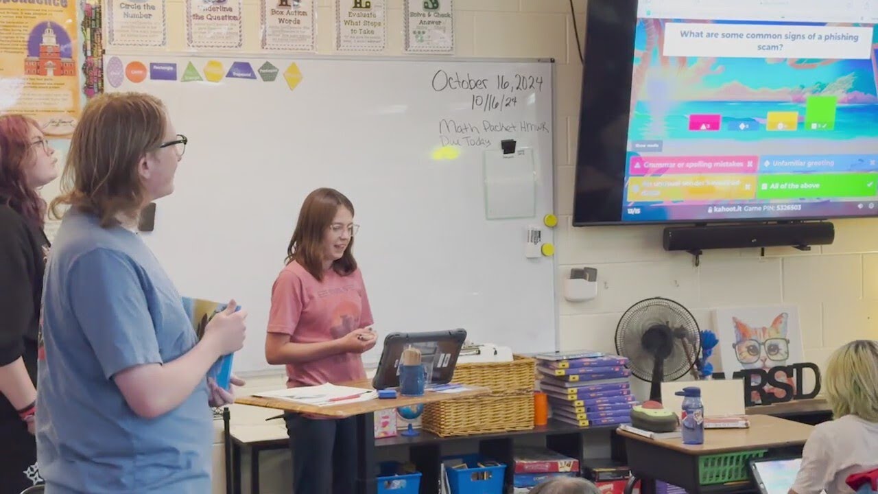 Calhan HS students teach money skills at Calhan Elementary