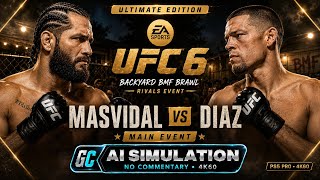 🔴 Jorge Masvidal vs Nate Diaz: Backyard BMF Brawl! UFC 6 PS5 Pro 4K60