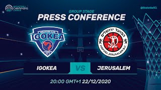 Igokea v Hapoel Jerusalem - Press Conference