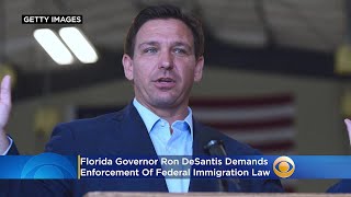 Florida Governor Ron DeSantis Demands Enforcement Of Federal Immigration Law