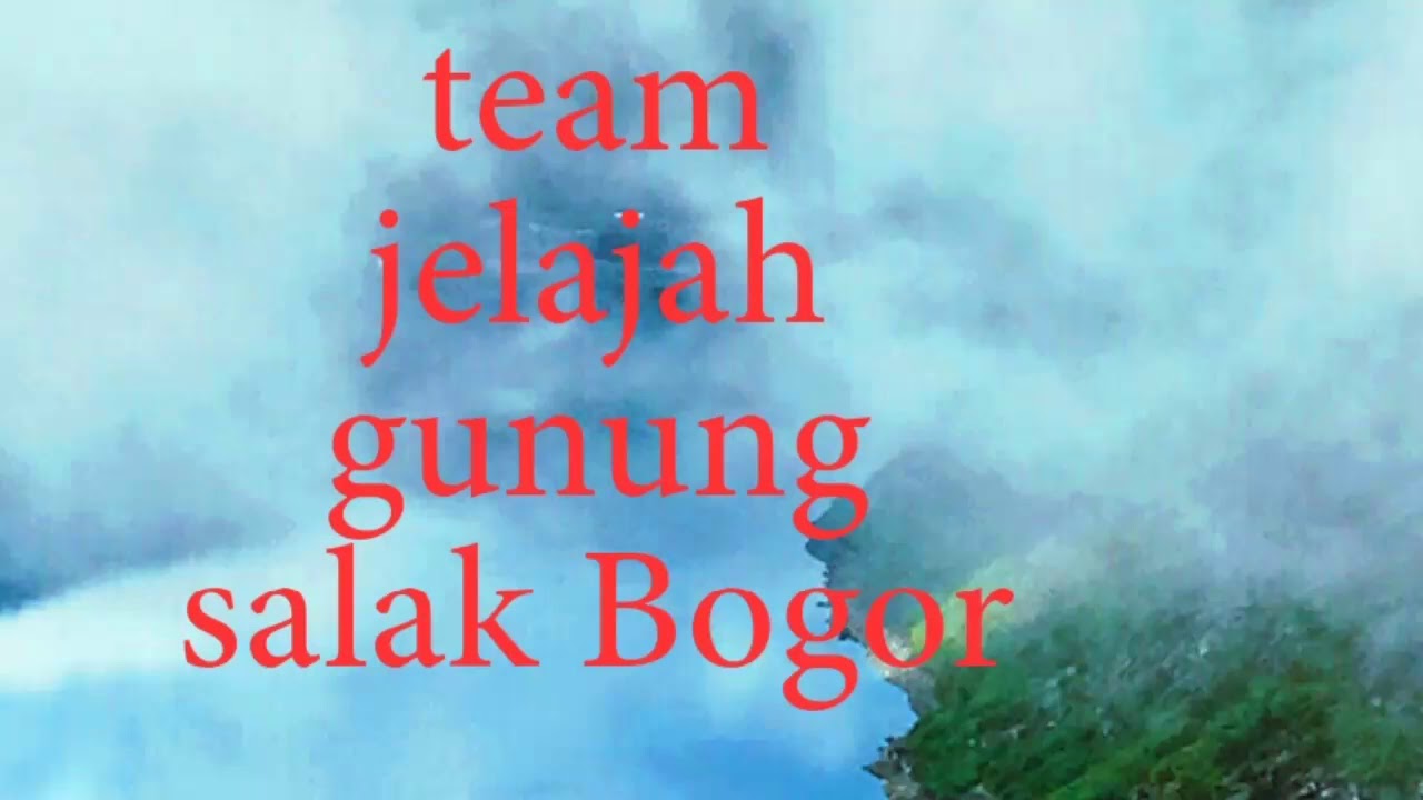 Indahnya gunung salak Bogor 