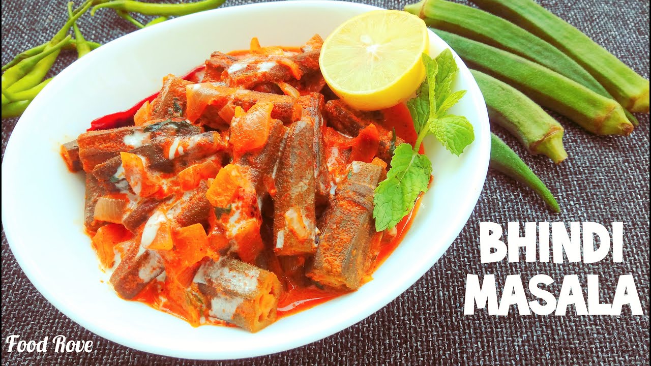 Bhindi Masala Okra Curry Lady Finger Recipe Bhindi Ki Sabji