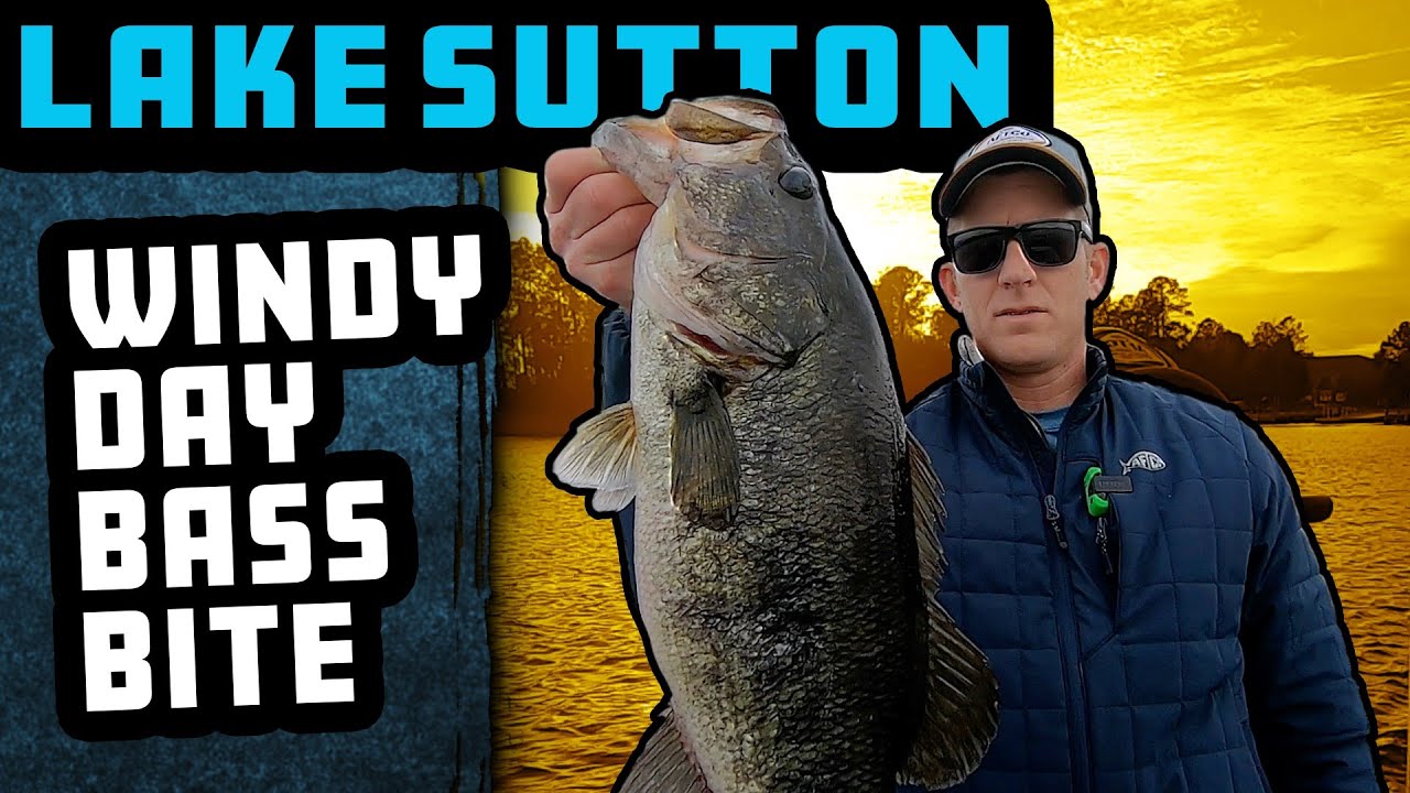 WINDY DAY = BASS BITING! | Fishing Sutton Lake, North Carolina