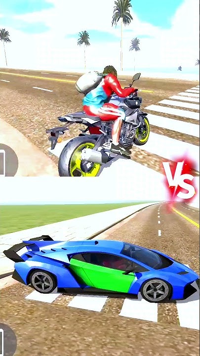 💛 Bike VS Car - Indian Bikes Driving 3D - #jpsimulator #short#SHORT# ...