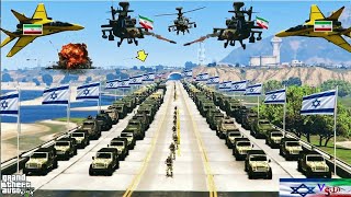 Iranian Military Troops  Badly Damaged  Israeli Secret Gas Convoy & Army Base #gta 5