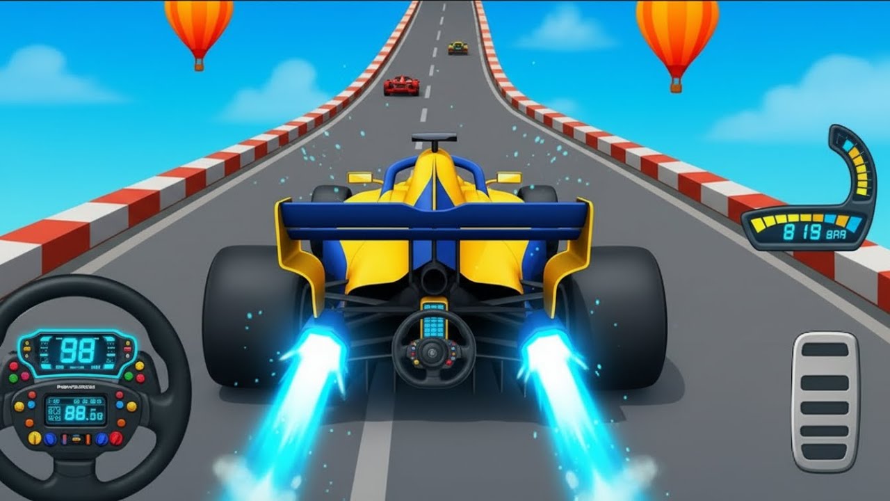 Mega Ramp Formula1 Car Racing 3D - Extreme Car Stunts -Android Gamepla 