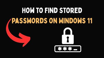 How to Find Stored Passwords on Windows 11