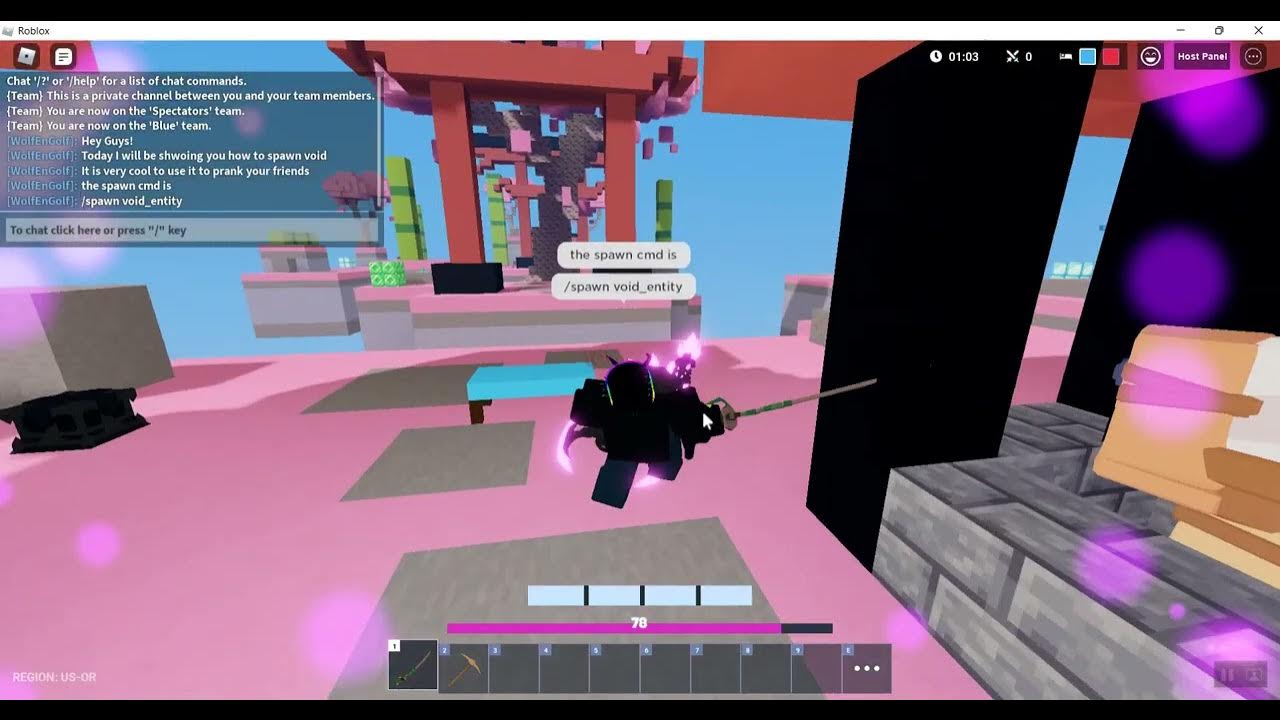 How to spawn void creatures. (Roblox Bedwars) YouTube