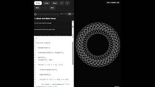 Make mandala with p5js. Learn creative coding with Art Coding Lab