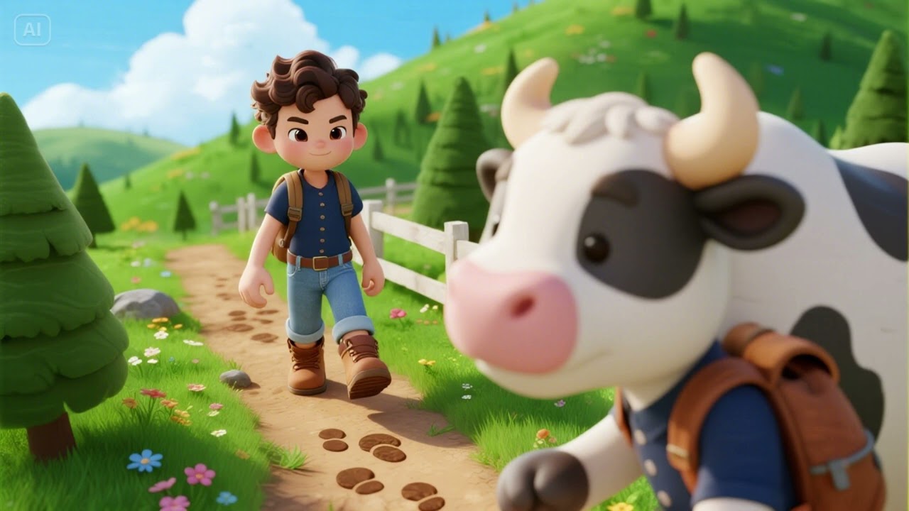 Cow Tracks in the Aisle! | Silly Farm Fun Song for Kids 🐄👣🎶