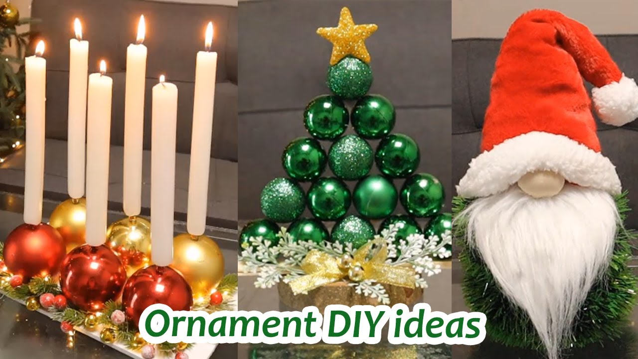 10 Easy Christmas Decorations you can make with Ornaments