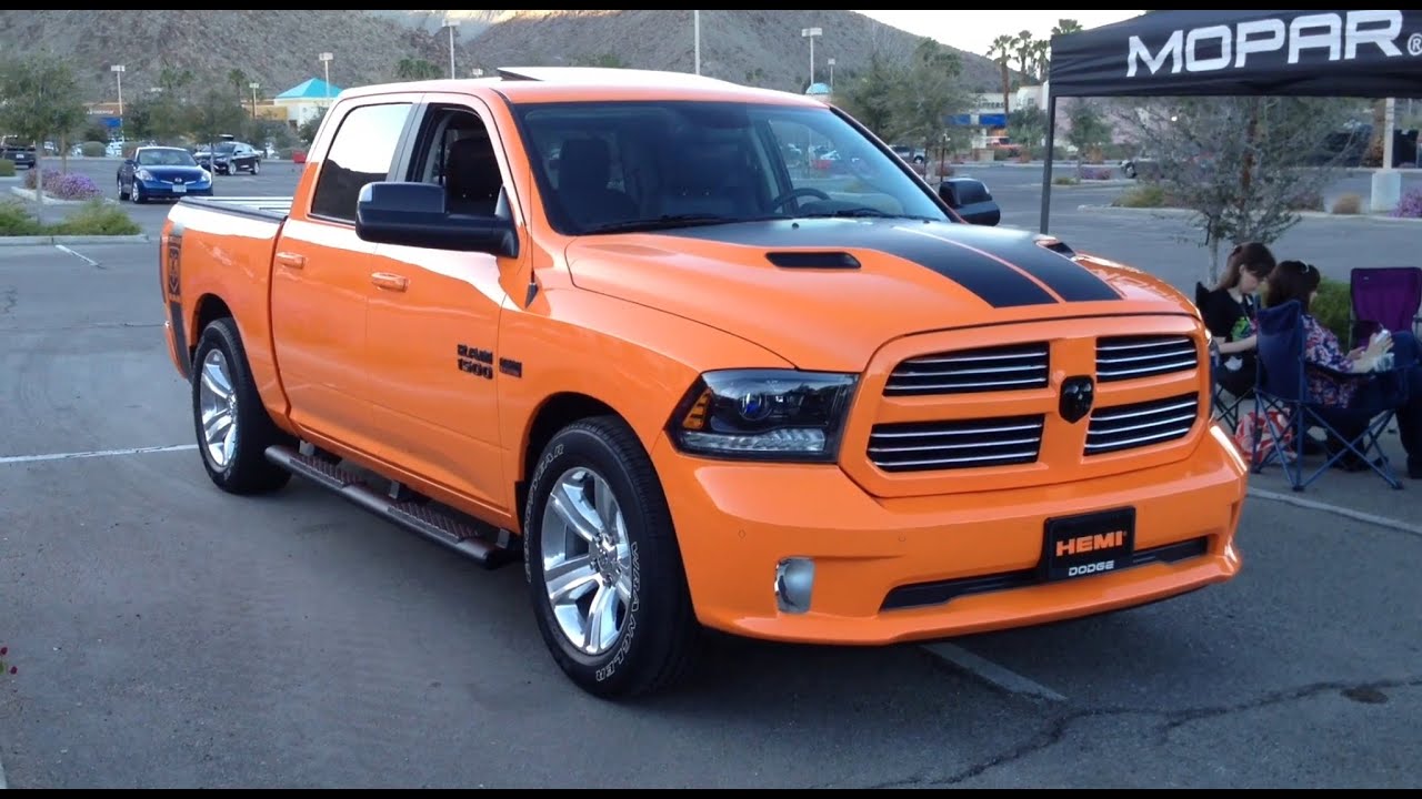 2015 Dodge Ram 1500 Ignition Orange. - YouTube