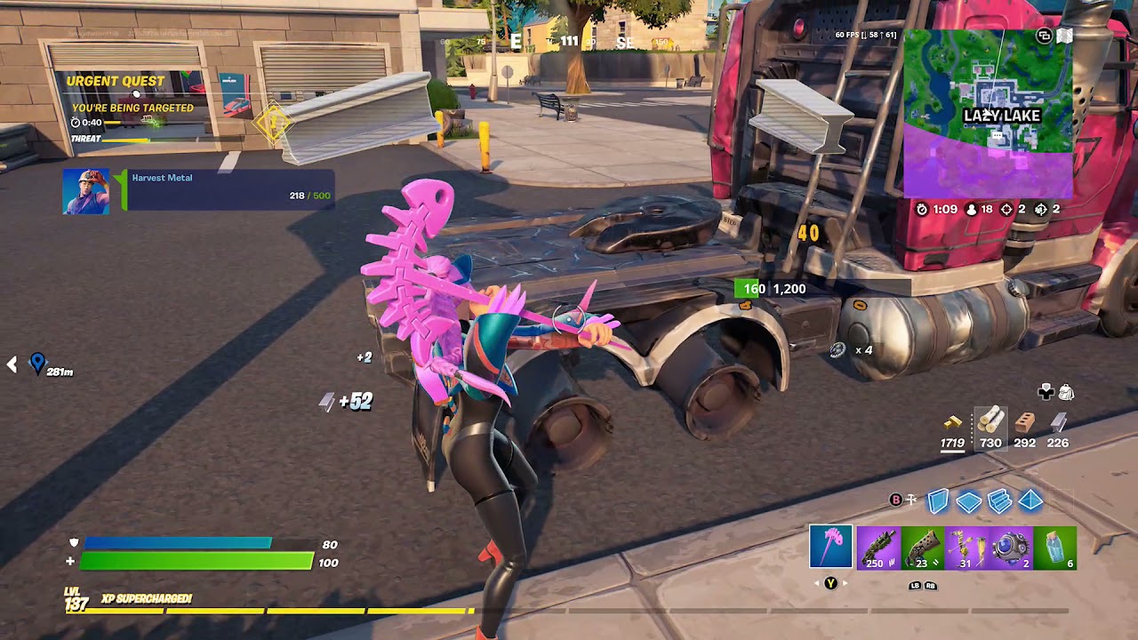 Fortnite "Alli" Skin Gameplay (No Commentary)