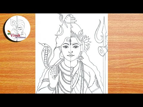 Share more than 141 easy shiv parvati drawing super hot