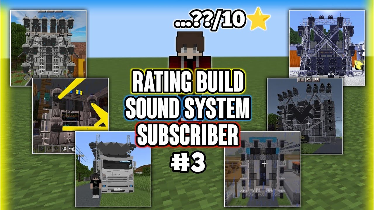 Sound System Minecraft Nih Gua Rating Lagi‼️Rating Build sound sistem Minecraft dari kalian ...