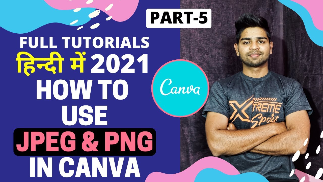 How to use JPEG and PNG images in Canva Canva Tutorial for beginners