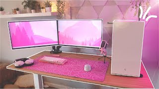 Upgrading My Sisters Dream Setup ( Aesthetic + Standing Desk )