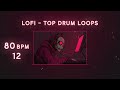 80 BPM Top Drum Loops 12 [Serpent Lofi Sample Packs] | Royalty Free Download Music Loops &amp; Samples