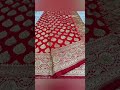 red banarasi satin silk saree #fashion #deepakkashyapstore #trending #saree #shorts