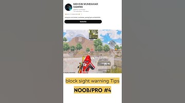 how to disable blocked sight warning in bgmi #shorts #bgmi #gaming
