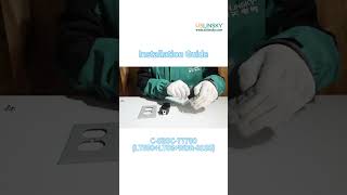 How to install the galvanized steel junction box six-hole socket panel set