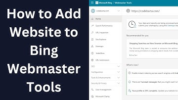 How to add Website to Bing Webmaster Tools | Bing Webmaster Tools Me Blog Ko Submit Kaise Kare
