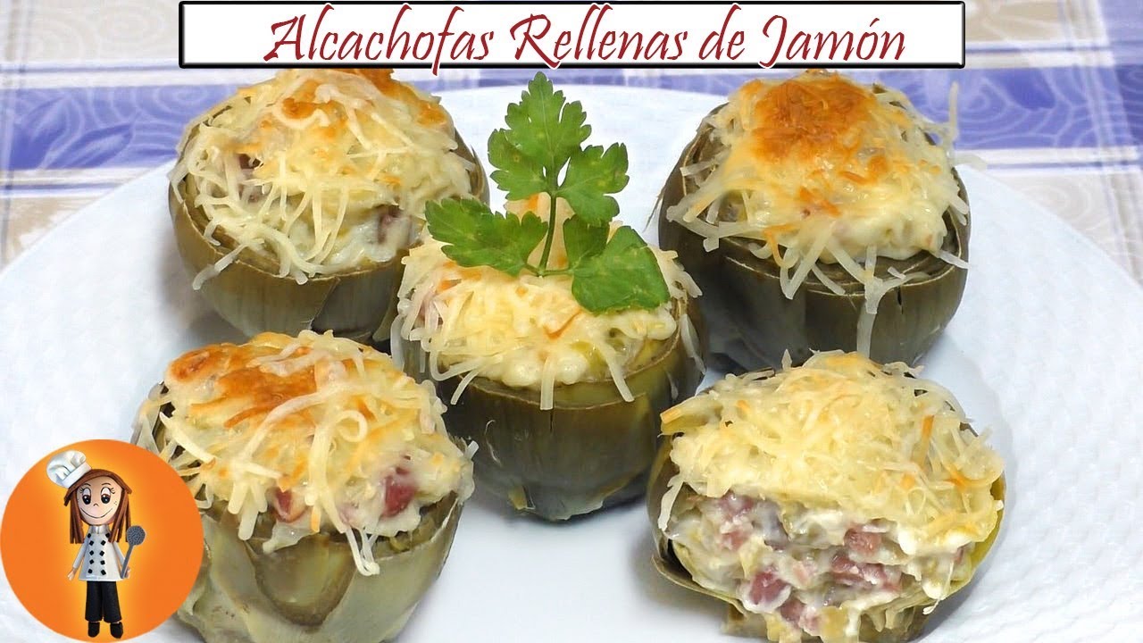 Alcachofas rellenas de Jamón | Receta de Cocina en Familia