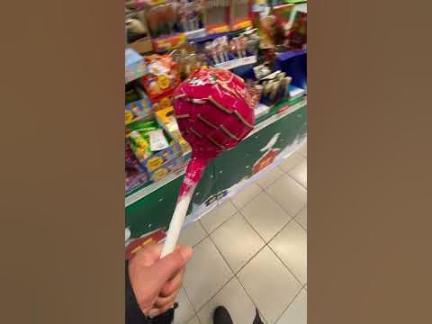 Большой настоящий чупа-чупс - YouTube