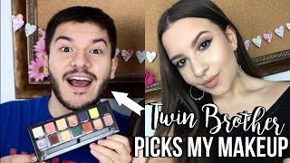MY TWIN BROTHER PICKS MY MAKEUP | Jackie Ann screenshot 2