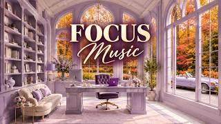 Focus Music 🍂 Soft Autumn Vocal Jazz for Work & Study | Calm Background Music screenshot 5