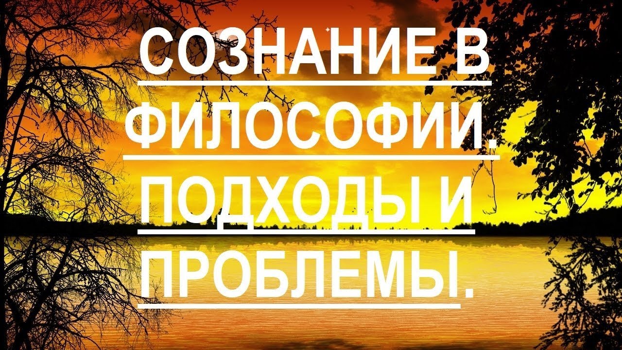 Философский анализ сознания Основные подходы и проблемы