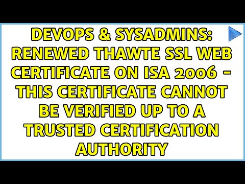 renewed Thawte SSL