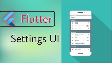 Settings UI(Flutter 1)Card UI, MI Settings design