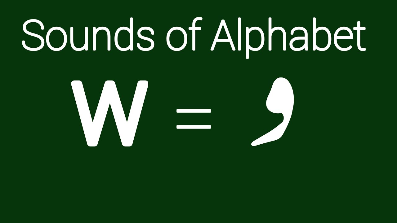 Sounds of Letter W || Alphabet Sounds - YouTube