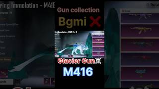 BGMI 🔥 Gun Skin Collection Show | Mythic + Glacier M416 😱 #pubgmobile #bgmiskins #glacier #gaming