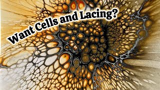 AMAZING CELLS and LACING! Flow Arts #acrylicpainting #coasters