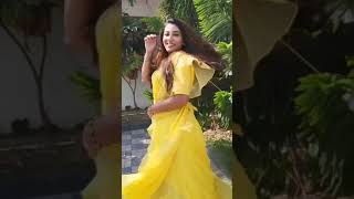 Vishnu Priya Amps Up Her Beauty With Her Stunning Yellow Color Attire New Video