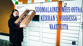 Vlogi Suomalaisesta miehestä joka ostaa kerran 5 vuodessa vaatteita
