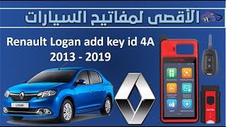: autel km100 Renault Dacia Logan 2013-2019 add remote key id4a
