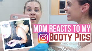 MY MOM REACTS TO MY INSTAGRAM PICS!!