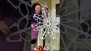 Easy DIY Snowflakes the possibilities are endless and it’s such a fun craft #snowflake #decor #diy