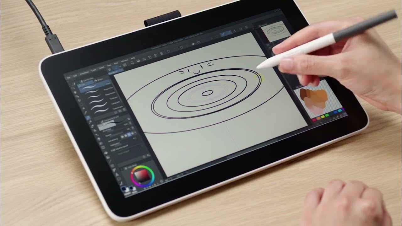 ワコム One 液晶ペンタブレットとCLIP STUDIO PAINTの使い方：3 定規ツールの使い方 YouTube