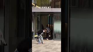 210417 Yoshi, Hyunsuk & Junkyu entering YG New Building