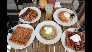 L.a. Food Guide - Thai Tea And Green Tea Pancakes At Bea Beas In Burbank