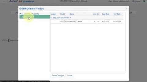 Aeries.net - Dropping Students